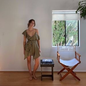 Zimmerman olive mini dress